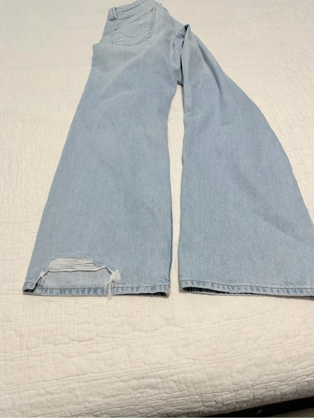 Free People Women's Tennessee Low-Rise Boyfriend Jeans Y2K grunge wide leg 29